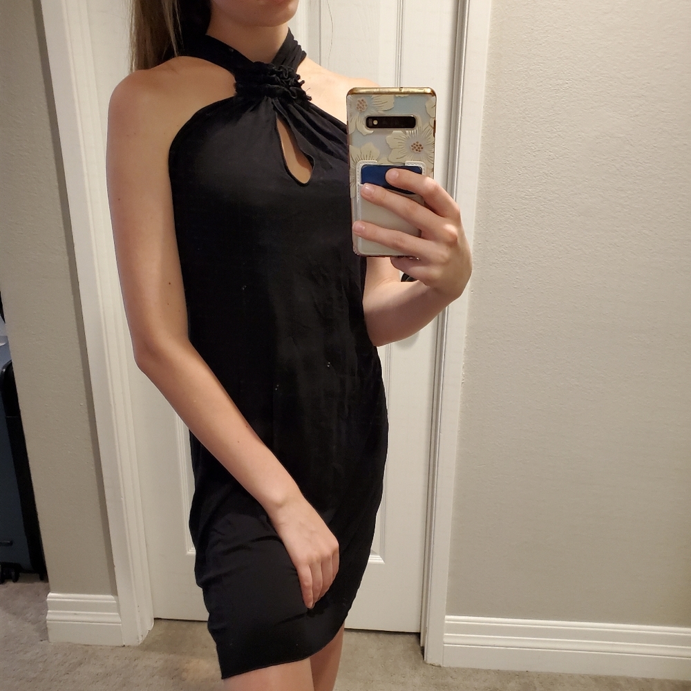 Black Keyhole Dress XS